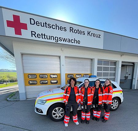 Petra Krebs auf der Rettungswache Wangen